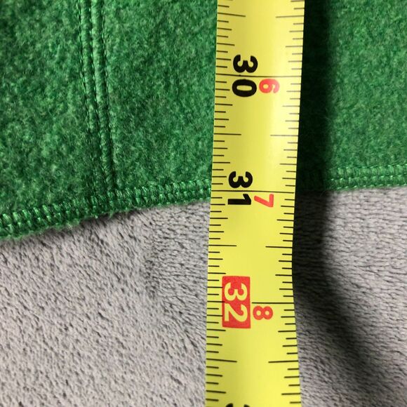 Lands End Wool Coat Jacket Womens Size 22 WIDE Green Button Front Pockets - Picture 6 of 7